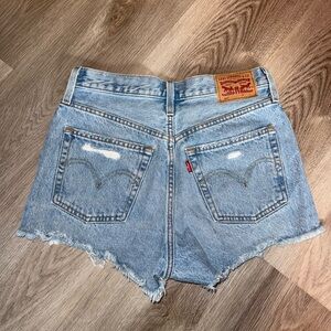 Levi's Women's 501 Faded Blue Jean Shorts